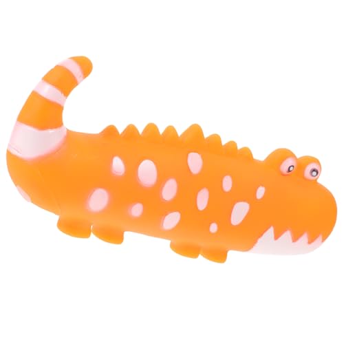 Levemolo Squeaky Hundespielzeug Aus Latex Interaktives Kauspielzeug Echsenform Für Welpen Beißfest Fördert Spieltrieb Und Zahnpflege Für Kleine Und Mittelgroße Hunde von Levemolo
