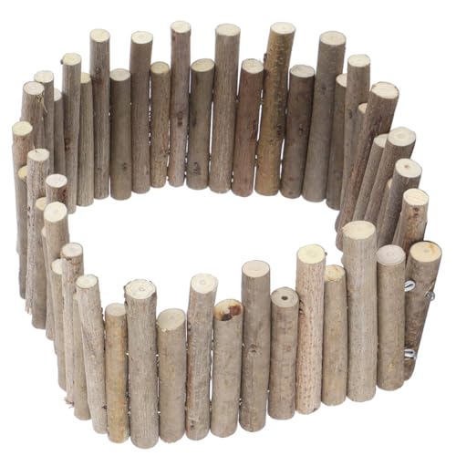 Levemolo Mehrfunktionaler Holz Kleintierzaun Robustes Kauspielzeug und Trainingszaun für Hamster Chinchillas und Kleine Haustiere Sicherer Spielplatz und Dekoratives Modell von Levemolo