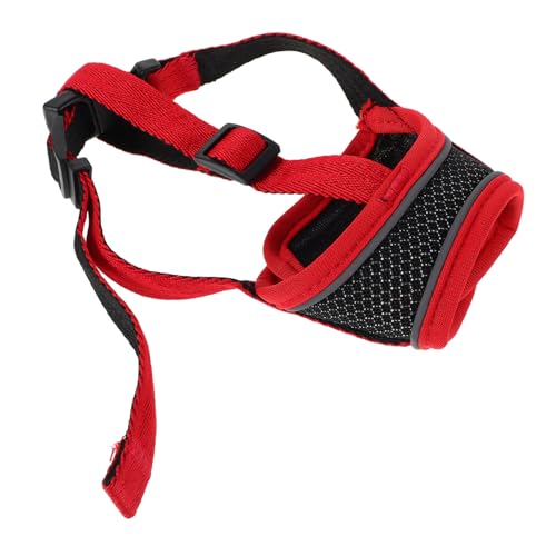 Levemolo Mesh Hundemaulkorb Verstellbar Soft Maulkorb für Kleine Hunde Rot Atmungsaktiv Verhindert Bellen Beißen Kauen und Fressen Geeignet für Welpentraining und Zuhause Levemolo Mesh Hundemaulkorb Verstellbar Soft Maulkorb für Kleine Hunde Rot Atmungsaktiv Verhindert Bellen Beißen Kauen und Fressen Geeignet für Welpentraining und Zuhause von Levemolo