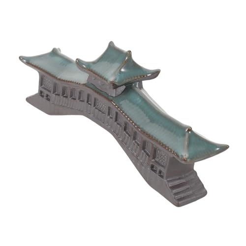 Levemolo Miniaturbrücke Für Schreibtisch Miniaturbrücken-Ornament Landschaftsdekoration Für Aquarien Mikrolandschaftsornament Chinesische Miniatur-wenchang-Statuette Statuettenornament von Levemolo