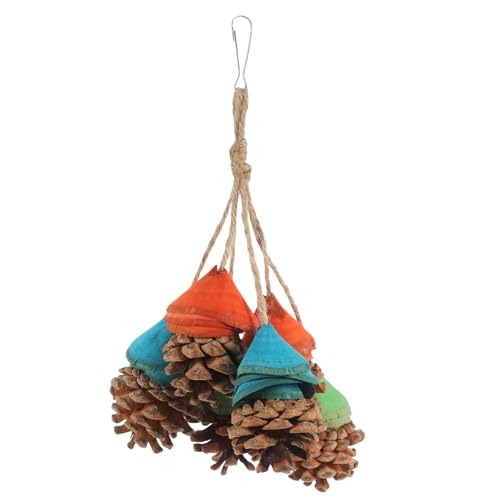 Levemolo Hängendes Papageienspielzeug Kauspielzeug für Papageienvögel Kauspielzeug für Vögel multifunktionales Vogelspielzeug für Papageien entspannendes Spielzeug für Sittiche Levemolo Hängendes Papageienspielzeug Kauspielzeug für Papageienvögel Kauspielzeug für Vögel multifunktionales Vogelspielzeug für Papageien entspannendes Spielzeug für Sittiche von Levemolo