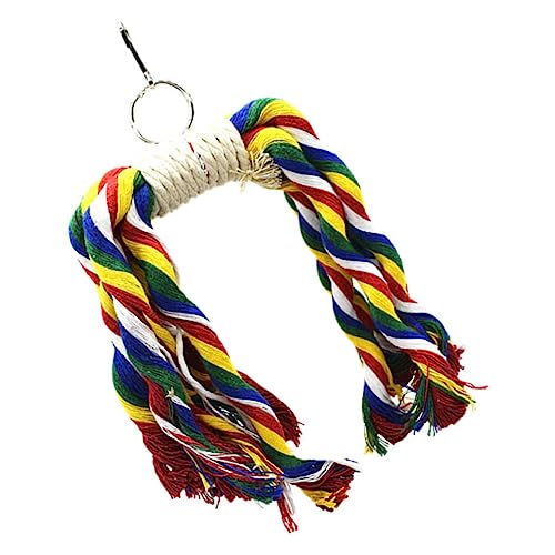 Levemolo Kleines Papageienspielzeug Vogel Spielzeug Papagei Kauspielzeug Baumwollseil-Spielzeug Vogelkäfig-hängespielzeug Papageien-kauspielzeug Levemolo Kleines Papageienspielzeug Vogel Spielzeug Papagei Kauspielzeug Baumwollseil-Spielzeug Vogelkäfig-hängespielzeug Papageien-kauspielzeug von Levemolo