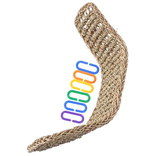 Levemolo Vogelhängematte Für Papageien Und Wellensittiche Kletterspielzeug Natürlichem Material Dekorative Schaukel Für Vogelkäfige Sicheres Und Spielzeug Und Aktivität Kleiner Vögel von Levemolo