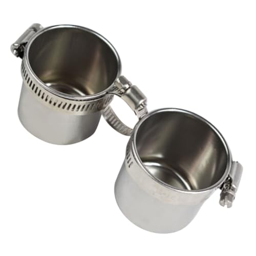 Levemolo Parrot Food Holder mit Abnehmbarem Futterbecher Vogelkäfig Zubehör Stehend Leicht zu Reinigen Installieren Sicherer für Wellensittiche und Papageien von Levemolo