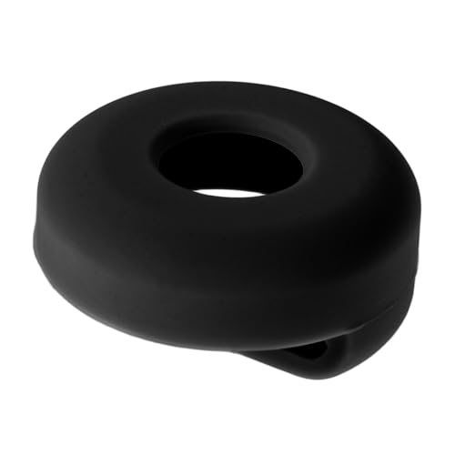 Levemolo Pet Collar Halter Weicher Silikon Verlust Locator für Hunde und Katzen Einfache Installation Silikon Hülle für Verlustschutz für Haustierhalsbänder Schwarz von Levemolo