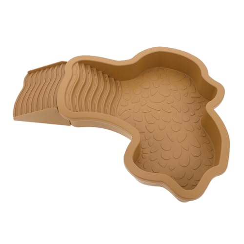 Levemolo Pet Turtle Badewanne Versorgung mit Schildkrötenbecken Schildkrötenbadwerkzeug Plattform zum Sonnenbaden bärtigen Drachen Bereich zum Sonnenbaden von Schildkröten Plastik Khaki Levemolo Pet Turtle Badewanne Versorgung mit Schildkrötenbecken Schildkrötenbadwerkzeug Plattform zum Sonnenbaden bärtigen Drachen Bereich zum Sonnenbaden von Schildkröten Plastik Khaki von Levemolo