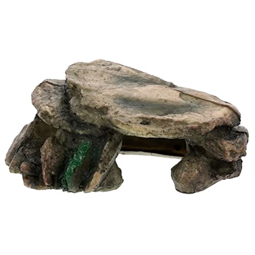 Levemolo Realistischer Schildkröten-lebensraum Aus Kunstharz Mit Kletterhöhle Für Reptilien – Aquarium-Dekoration von Levemolo