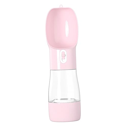 Levemolo Hundewasserflasche Mit Futterspender Tragbare Tiertrinkflasche Auslaufsicherer Wasser Und Futterspender Für Hunde Und Katzen Leichter Reise-wasserbehälter von Levemolo