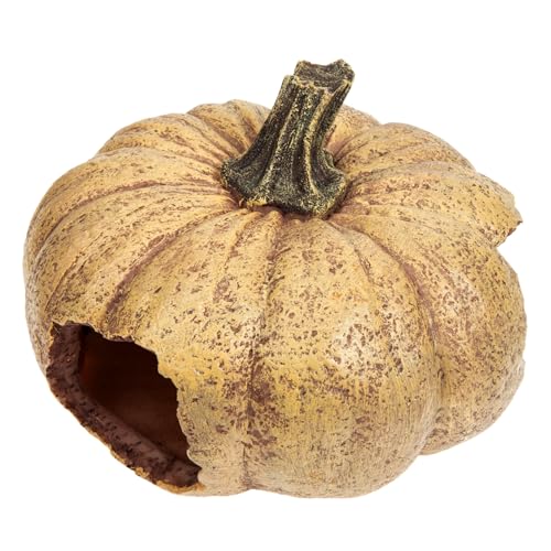 Levemolo Verschleißfestes Reptilienversteck aus Harz Detailgetreues Kürbisdesign Langlebige Terrariendekoration Geeignet für Eidechsen Schildkröten Frösche und Klettertiere Attraktives Levemolo Verschleißfestes Reptilienversteck aus Harz Detailgetreues Kürbisdesign Langlebige Terrariendekoration Geeignet für Eidechsen Schildkröten Frösche und Klettertiere Attraktives von Levemolo