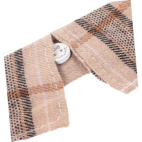 Levemolo Verstellbares Kariertes Katzenhalsband mit Fliege Süßes Haustierhalsband für Kätzchen Langlebig Waschbar Hautfreundlich Modisches Accessoire für Katzenbabys und Partys von Levemolo