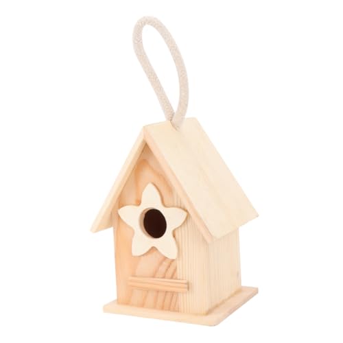 Levemolo Holz-vogelhaus Zum Selbstgestalten Hängendes Vogelnest Für Garten Balkon Kreatives Design Aus Natürlichem Holz Für Vogelfreunde Und Dekoration Levemolo Holz-vogelhaus Zum Selbstgestalten Hängendes Vogelnest Für Garten Balkon Kreatives Design Aus Natürlichem Holz Für Vogelfreunde Und Dekoration von Levemolo