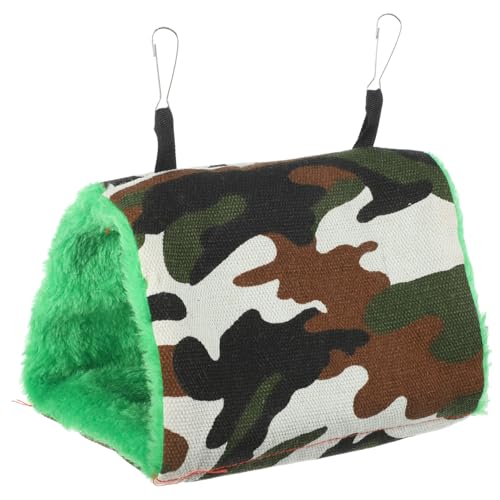 Levemolo Hängendes Vogelbett Winterliche Warme Vogel-hängematte Für Kanarienvögel Papageien Und Andere Kleine Vögel Bequeme Schlafgelegenheit Für Käfige Klein Camouflage von Levemolo