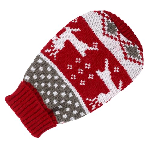 Levemolo Weihnachtlicher Hundepullover Für Kleine Hunde Warmer Und Gemütlicher Strickmantel Stilvolles Design Mit Niedlichem Muster Für Wintermode Und Festliche Anlässe von Levemolo