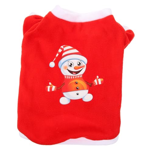 Levemolo 1 Stück Weihnachtskostüm Für Haustiere Schneemann Kreative Haustier-Outfits Cosplay-kostüm Für Weihnachten Hundekleidung Warm Und Modisch Für Weihnachts-Haustier-Outfits von Levemolo