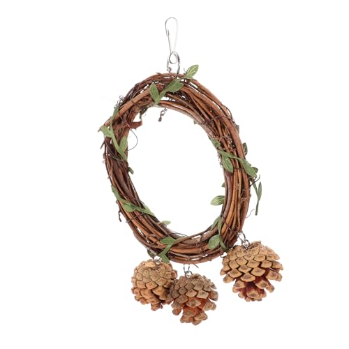 Levemolo Parrot Wooden Rattan Swing Hängende Schaukel Für Vögel Geeignet Für Sittiche Nymphensittiche Und Papageien Aus Leichtem Holz Langlebig Und Kreativ Für Käfige Und Levemolo Parrot Wooden Rattan Swing Hängende Schaukel Für Vögel Geeignet Für Sittiche Nymphensittiche Und Papageien Aus Leichtem Holz Langlebig Und Kreativ Für Käfige Und von Levemolo