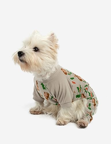 Leveret Hunde-Pyjama, passender Weihnachtspyjama für Hunde, 100 % Baumwolle, Größe XS - XXL - - Large von Leveret