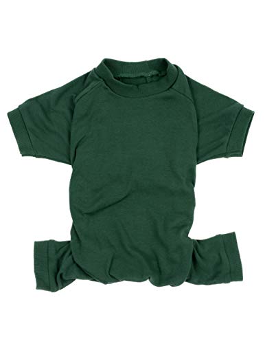 Leveret Hunde-Schlafanzug, 100 % Baumwolle, einfarbig, Grün, XL von Leveret