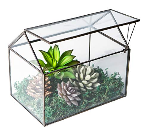 WONSUN Hausform, geschlossenes Glas, geometrisches Terrarium, Tischplatte, Sukkulenten-Haus, Garten, Geo-Pflanzgefäß, Moos, Farn-Schaukeldeckel, Reptilien, Blumentopf für Pflanzen, Sukkulenten, WONSUN Hausform, geschlossenes Glas, geometrisches Terrarium, Tischplatte, Sukkulenten-Haus, Garten, Geo-Pflanzgefäß, Moos, Farn-Schaukeldeckel, Reptilien, Blumentopf für Pflanzen, Sukkulenten, von Levilan