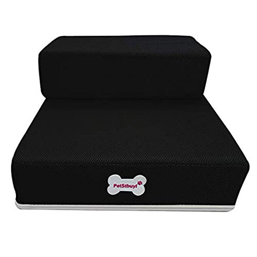 Levoberg Hundetreppe für kleine Hunde Schwarz, Haustiertreppe Stufen für Hunde und Katzen Hundetreppe für Bett Levoberg Hundetreppe für kleine Hunde Schwarz, Haustiertreppe Stufen für Hunde und Katzen Hundetreppe für Bett von Levoberg