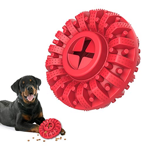 Lewondr Dauerhaft Kauspielzeug Hund, Ungiftig Kautschuk Zahnreinigung Gummi Kauartikel Bewegung Hundespielzeug, Interaktives Füttern Spielzeug Zahnpflege für Mittelgroße und Große Hunde, Rot Lewondr Dauerhaft Kauspielzeug Hund, Ungiftig Kautschuk Zahnreinigung Gummi Kauartikel Bewegung Hundespielzeug, Interaktives Füttern Spielzeug Zahnpflege für Mittelgroße und Große Hunde, Rot von Lewondr