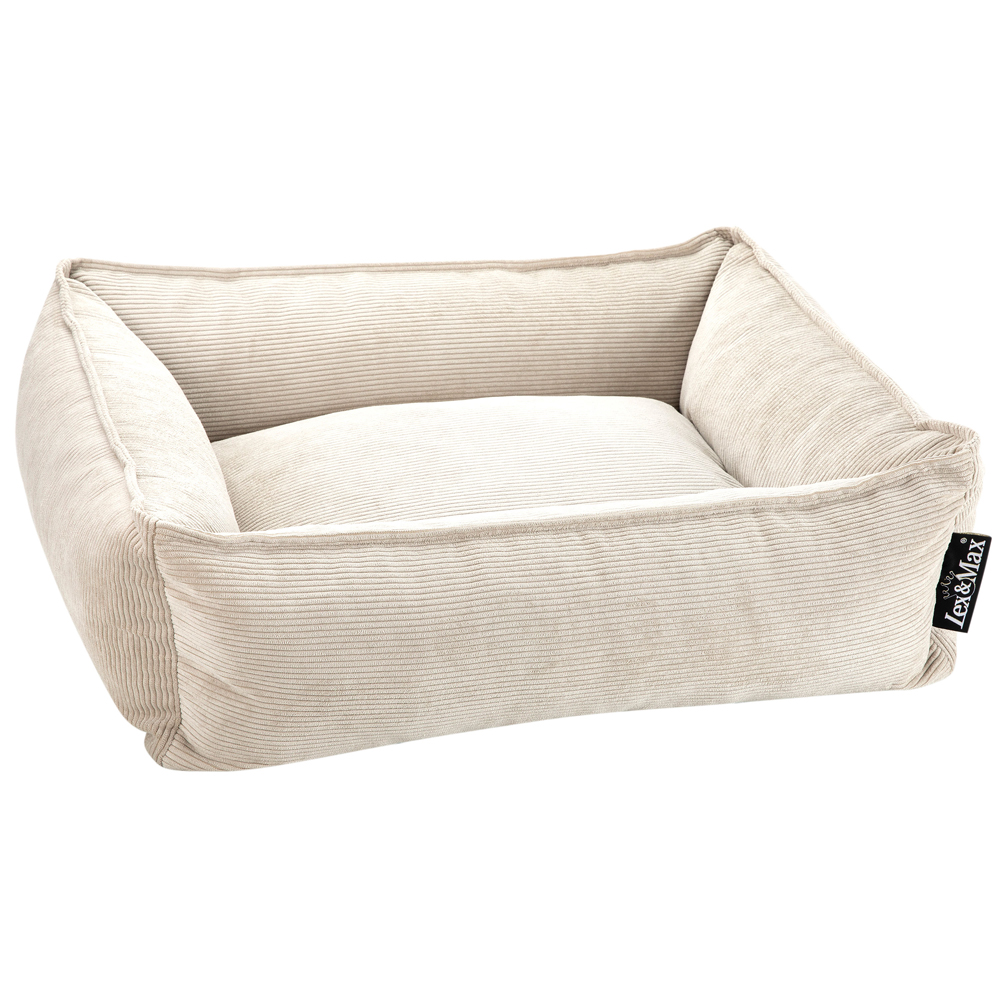 Lex & Max® Hundebett Chicago beige, Gr. 120 x 85 cm, Außenmaße: ca. 120 x 85 cm von Lex & Max®