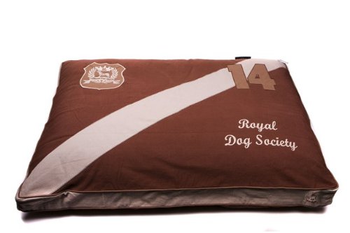 Lex & Max/PETFAB - Bezug Classic für Comfort Hundekissen-Füllung - Größe: 120 x 80 x 9 cm, Farbe: Taupe von Lex & Max