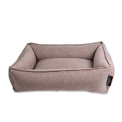 Lex & Max Hundebett Paris Mit waschbarem Bezug (M, Beige) von Lex & Max