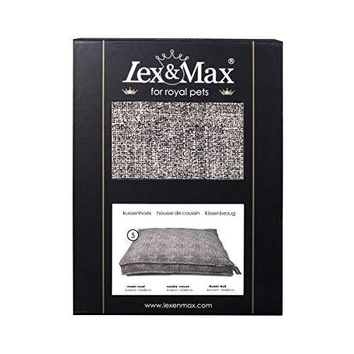 Lex & max Prince Loose Cover for Dog Cushion Box Bed 120x80x9cm Black von Lex max
