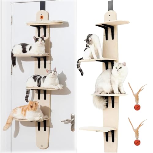 Door Hanging Cat Tree, Door Hanging Cat Shelf, Over The Door Cat Perch, Shelves, Ladder, Vertical Cats Tree Over The Doors 4-Levels Pet Bed That Hangs On Doors Mounted Multi Level Hanging Door Hanging Cat Tree, Door Hanging Cat Shelf, Over The Door Cat Perch, Shelves, Ladder, Vertical Cats Tree Over The Doors 4-Levels Pet Bed That Hangs On Doors Mounted Multi Level Hanging von LexTex