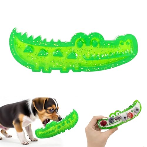 Krokodil Für Kauen Und Apportieren, Langsames Futterspielzeug Für Hunde, Krokodil-Kauspielzeug Für Große, Mittelgroße Und Kleine Hunde, Interaktives Puzzle-Futterspielzeug(Small) von LexTex