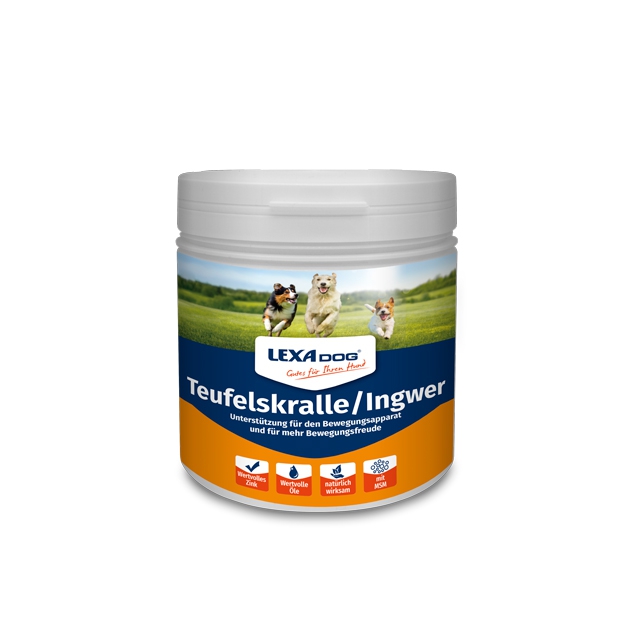 Lexa Dog® Teufelskralle/Ingwer 0,5kg Das hochwertige Wirkstoff-Duo für mehr Bewegungsfreude von Lexa
