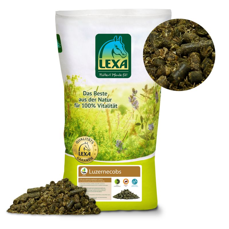 Lexa Luzernecobs 20 kg Vielseitige Raufutterergänzung von Lexa