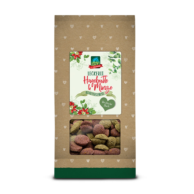 Lexa Pferdekräcker Minze/Hagebutte 1 kg Leckere Abwechslung von Lexa