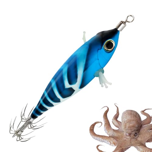 Fishing Squid Köder - Künstliche Leuchtköder Für Tintenfischfang | Fluoreszierender Angelköder Kompakte Schwimmköder-Nachbildung Fishing Squid Köder - Künstliche Leuchtköder Für Tintenfischfang | Fluoreszierender Angelköder Kompakte Schwimmköder-Nachbildung von Lexsyn