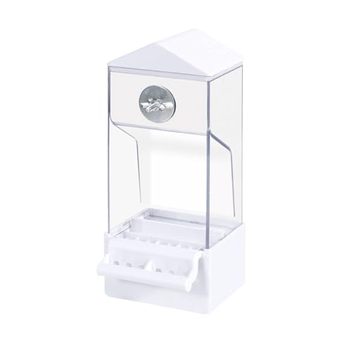 Futterautomat, Automatischer Vogel Futterautomat Für Voliere Außen, Durchsichtiger Spritzwassergeschützter Futterbehälter Für Vögel, Für Sperlinge Rotkehlchen Und von Lexsyn