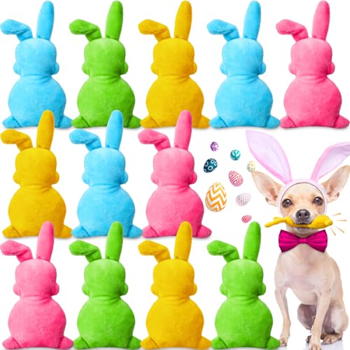 Leyndo Osterspielzeug für Hunde, Pastellfarben, 15,2 cm, quietschendes Hundespielzeug, 15,2 cm, für kleine, mittelgroße und große Hunde, Kauspielzeug, Osterkostüm Leyndo Osterspielzeug für Hunde, Pastellfarben, 15,2 cm, quietschendes Hundespielzeug, 15,2 cm, für kleine, mittelgroße und große Hunde, Kauspielzeug, Osterkostüm von Leyndo
