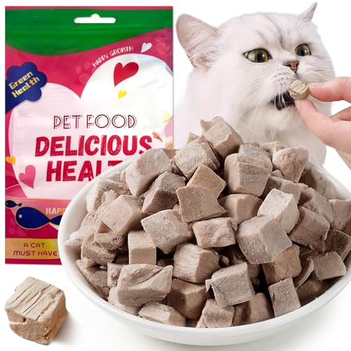 Katzensnack Gefriergetrocknet, Gefriergetrocknetes Enteerbrust, katzensnack ohne Zucker und Getreide, Vital Booster für Fell & Muskulatur, Für Kitten & Erwachsene Katzen, Ideal als Belohnung(Ente) Katzensnack Gefriergetrocknet, Gefriergetrocknetes Enteerbrust, katzensnack ohne Zucker und Getreide, Vital Booster für Fell & Muskulatur, Für Kitten & Erwachsene Katzen, Ideal als Belohnung(Ente) von Lezehea