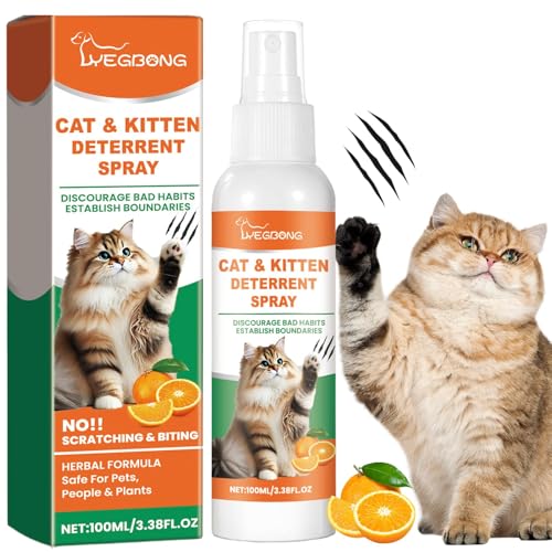 Lezehea Katzenabwehrspray, Cat Deterrent Spray for Furniture, Cat & Kitten Deterrent Speay, Schutz vor Kratzen an Möbeln, Für den Innen- und Außenbereich Geeignet, 100ML Lezehea Katzenabwehrspray, Cat Deterrent Spray for Furniture, Cat & Kitten Deterrent Speay, Schutz vor Kratzen an Möbeln, Für den Innen- und Außenbereich Geeignet, 100ML von Lezehea