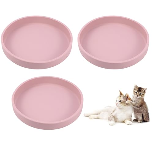 Silikon-Hundenapf, flach, Katzenfutter, 15,2 cm breit, Katzennäpfe mit Schnurrhaar, kein Verschütten, weniger Unordnung, Hundeteller für Trocken- und Nassfutter, Set mit 3 Welpennäpfen für kleine Silikon-Hundenapf, flach, Katzenfutter, 15,2 cm breit, Katzennäpfe mit Schnurrhaar, kein Verschütten, weniger Unordnung, Hundeteller für Trocken- und Nassfutter, Set mit 3 Welpennäpfen für kleine von Lfpkixise