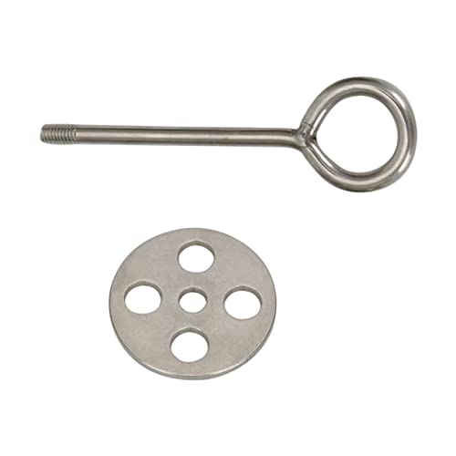 LfrXtra Edelstahl Bullen Bulle Cow Rinder Nasenverschluss Haltei Accessoire Traktion Nasenverschluss von LfrXtra