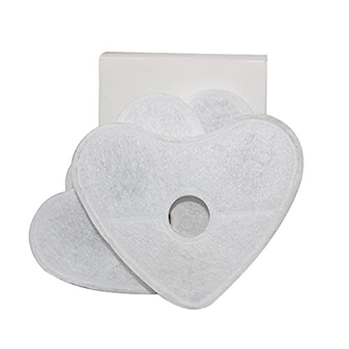 LfrXtra Halten Wasser Für Frische 4 Stc Herzform Für Katzenhundkätzchen Pet Bowl Drink Spistilter Wasser Aktiviertes Auto Aus. von LfrXtra
