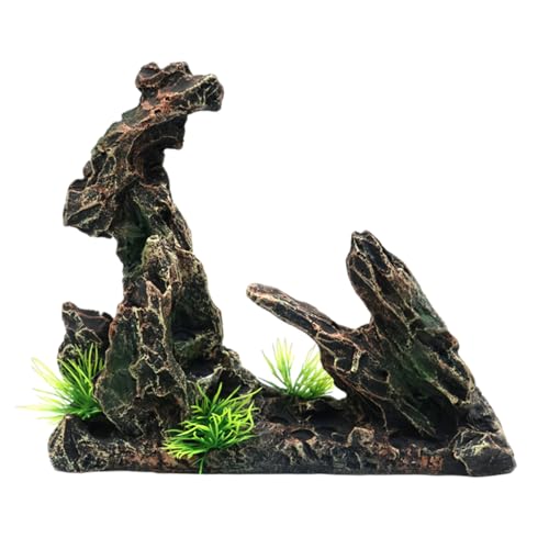 LfrXtra Harz Rockery Terrariums Dekoration Fischtank Landschaft Fischtank Dekorative Model Statue Office Tisch Ornament von LfrXtra