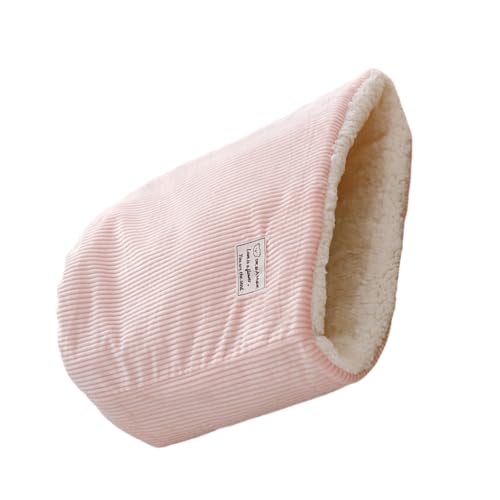 LfrXtra Katzenbetten, warmer Winterschlafsack für Katzen, groß, Eimerform, Haustierbett für Innenwärme, bequemer Katzen-Ruhesack mit dicken Einsätzen von LfrXtra