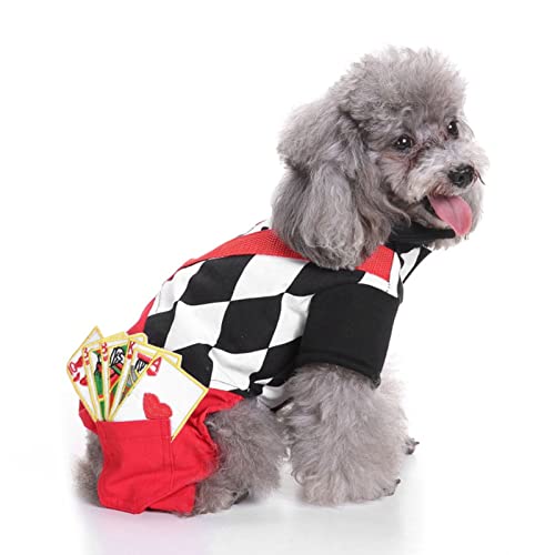 Hunde-Halloween-Kostüme, Zauberer-Set, kommt mit einem Hut, Hundebräuchen für Halloween, süßes Haustier-Cosplay für mittelgroße Hunde, Halloween-Anziehparty(S) von Lfzhjzc