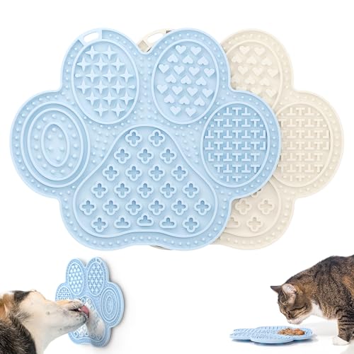 Li&Zhao Leckmatte für Hunde – 2 Stück Hunde-Leckmatten mit Saugnäpfen, Katzen-Leckmatte, Welpen-Leckmatte für Katzen, Hunde, langsames Füttern, Anreicherung von Spielzeug, für Joghurt, Erdnussbutter, Li&Zhao Leckmatte für Hunde – 2 Stück Hunde-Leckmatten mit Saugnäpfen, Katzen-Leckmatte, Welpen-Leckmatte für Katzen, Hunde, langsames Füttern, Anreicherung von Spielzeug, für Joghurt, Erdnussbutter, von Li & Zhao