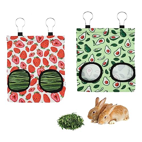 2pcs Heutasche Meerschweinchen Heu Futterspender Meerschweinchen Hängender Heutasche für Hamster Kaninchen Chinchillas 2pcs Heutasche Meerschweinchen Heu Futterspender Meerschweinchen Hängender Heutasche für Hamster Kaninchen Chinchillas von LiTaiJingNice
