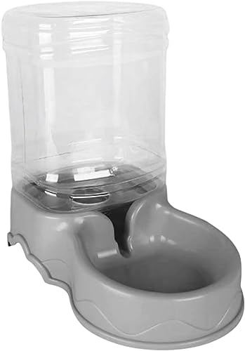 Automatischer Haustier-Futterspender und Bewässerung, 3,5 l Katzen- und Hundetränker für Katzen, Hunde und Kleintiere (Grauer Wasserspender) von LiTaiJingNice