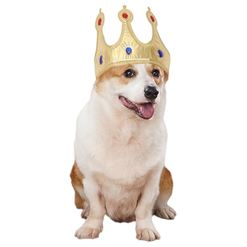 Haustier-Umhang für König und Hund, Kopfband für Halloween, Kostümparty (Krone B) von LiTaiJingNice