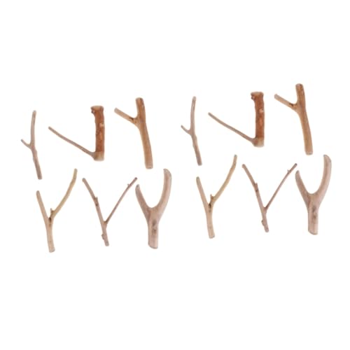 LiTaiJingNice 2 Sets natürliches Treibholz Terrarium Holz Dekorationen Treibholz für Aquarien Schildkröte Tank Zubehör Naturholz Scheiben Pflanzen Dekor von LiTaiJingNice
