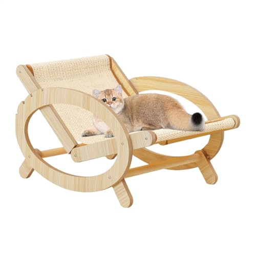 Katzen Liegestuhl, Kratz Liegestuhl Für Katzen, Verstellbares Katzenbett Mit Hammock, Katzen-Hochbett Haustierbett Outdoor Katzenliege Verstellbar Für Kleines Hunde Katze Kaninchen Katzen Liegestuhl, Kratz Liegestuhl Für Katzen, Verstellbares Katzenbett Mit Hammock, Katzen-Hochbett Haustierbett Outdoor Katzenliege Verstellbar Für Kleines Hunde Katze Kaninchen von Liakyunf